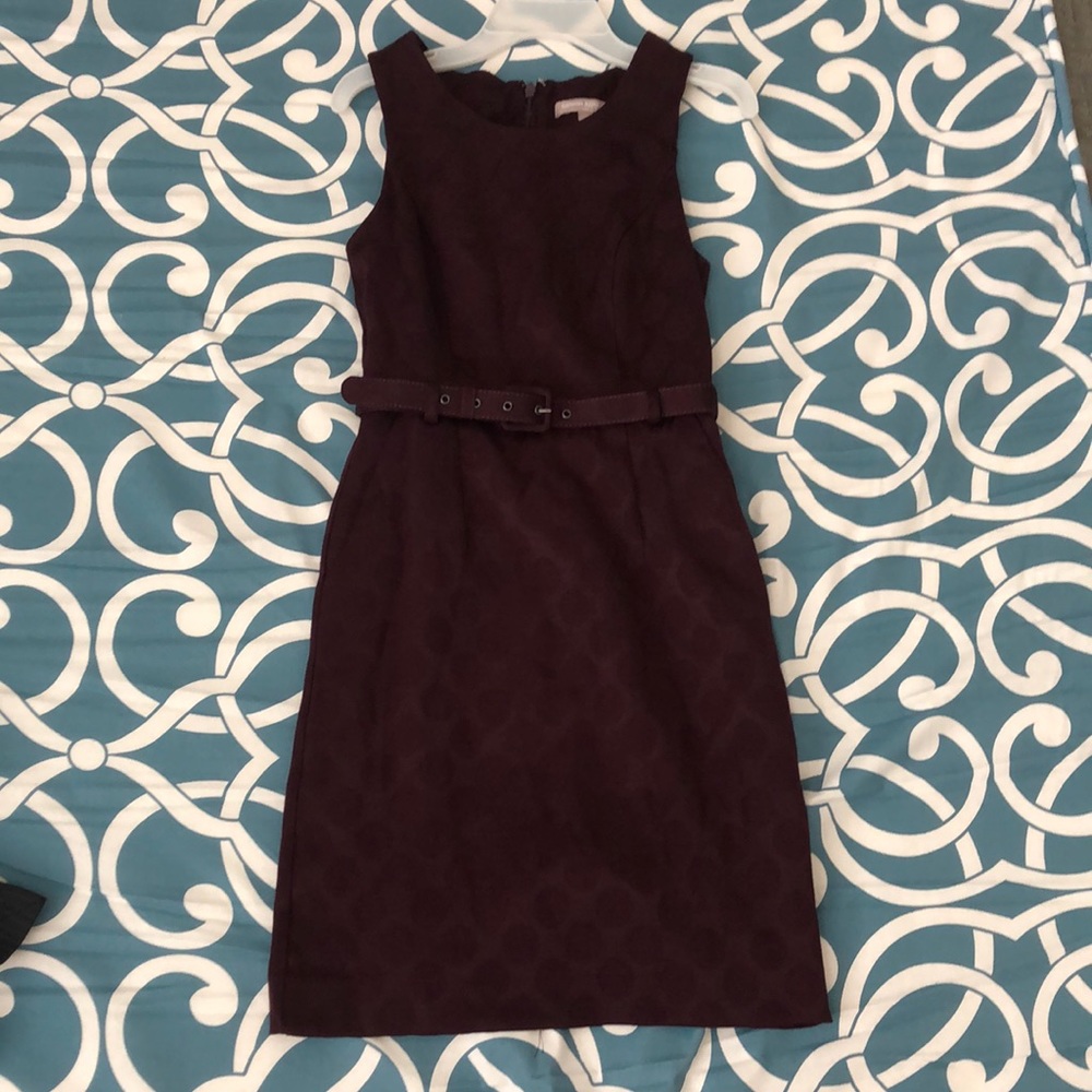 Dark maroon banana republic factory dress